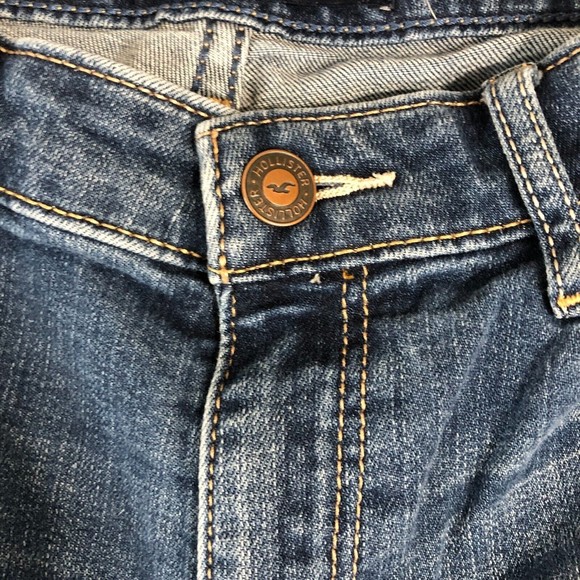 Hollister‎ Jean Women 30X30 Blue Preppy Distressed Denim High Rise Super Skinny - Picture 2 of 11